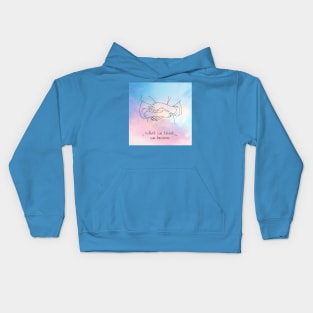 Aesthetic Pinkish Sky Feelings Art Kids Hoodie